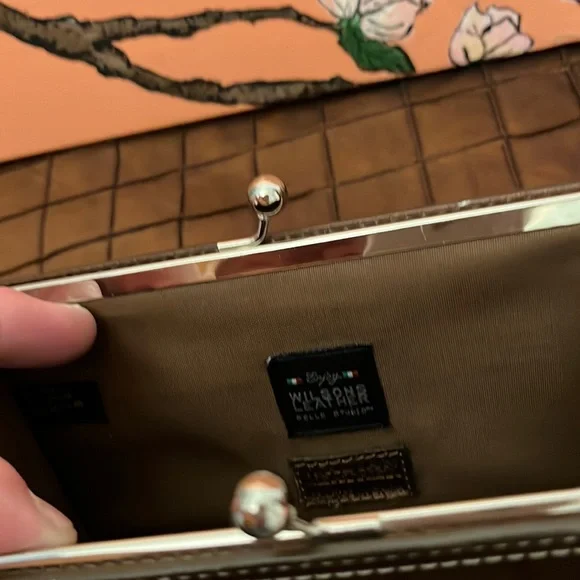 Pelle Studio bronze leather mini clutch wristlet - Picture 7 of 15